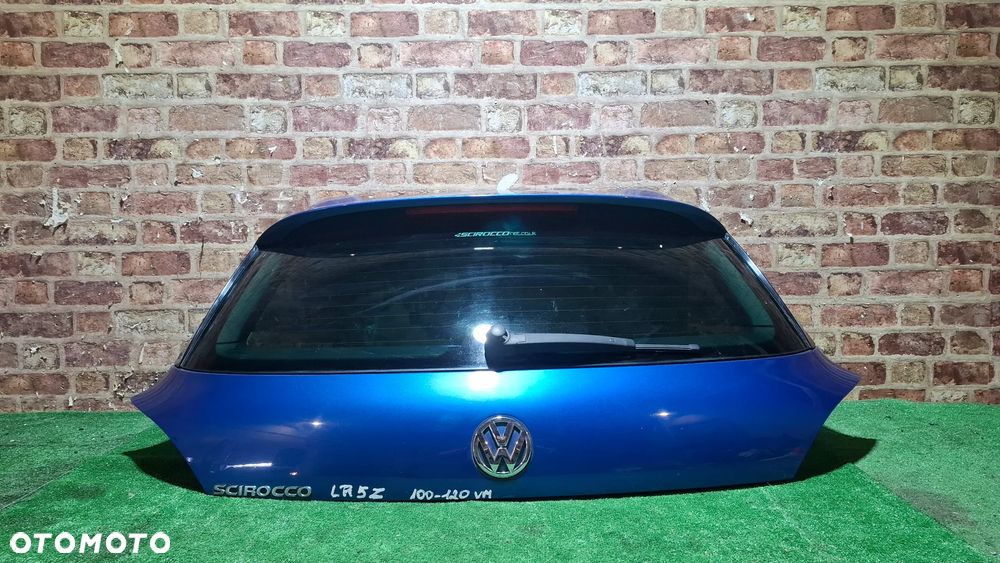 Klapa bagażnika Tył KOMPLETNA Volkswagen Scirocco 08/14 ROK KOD LR5Z - 2