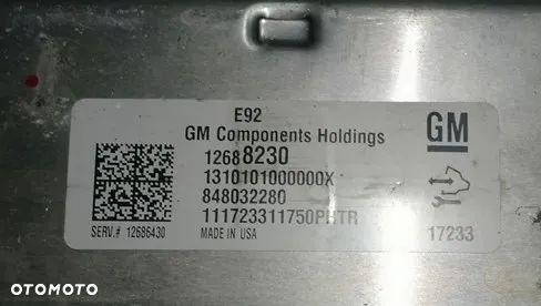 CHEVROLET CAMARO - STEROWNIK KOMPUTER SILNIKA 12688230, 848032280 - 2