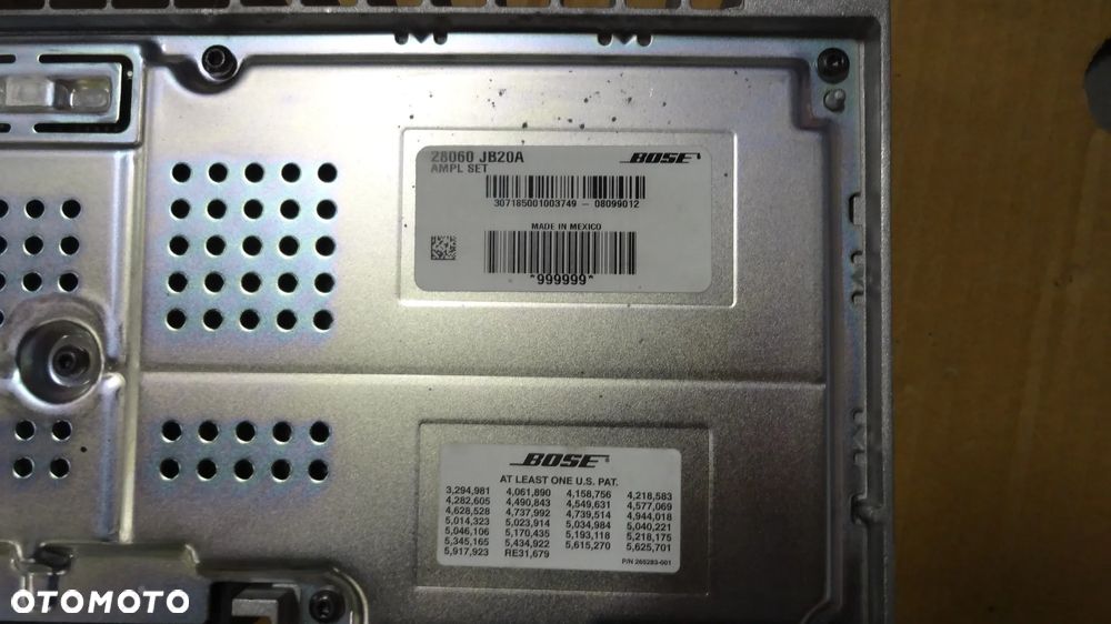 BOSS Wzmacnicz audio Nissan Altima 28060-JB20A Infiniti G25 G37 Q40 28061-JK61A - 5