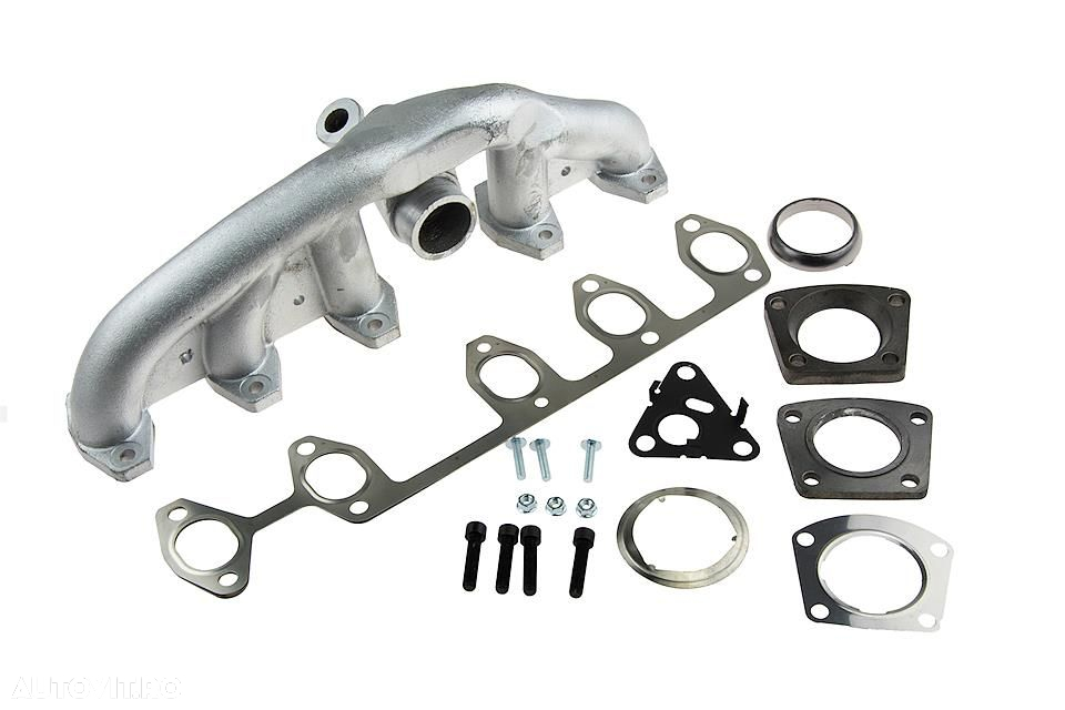 Galerie evacuare fonta, noua, VW Touareg 2.5 tdi, VW Transporter T5, 2003-2010, pentru motoare BAC,BLK, cutie automata - 2