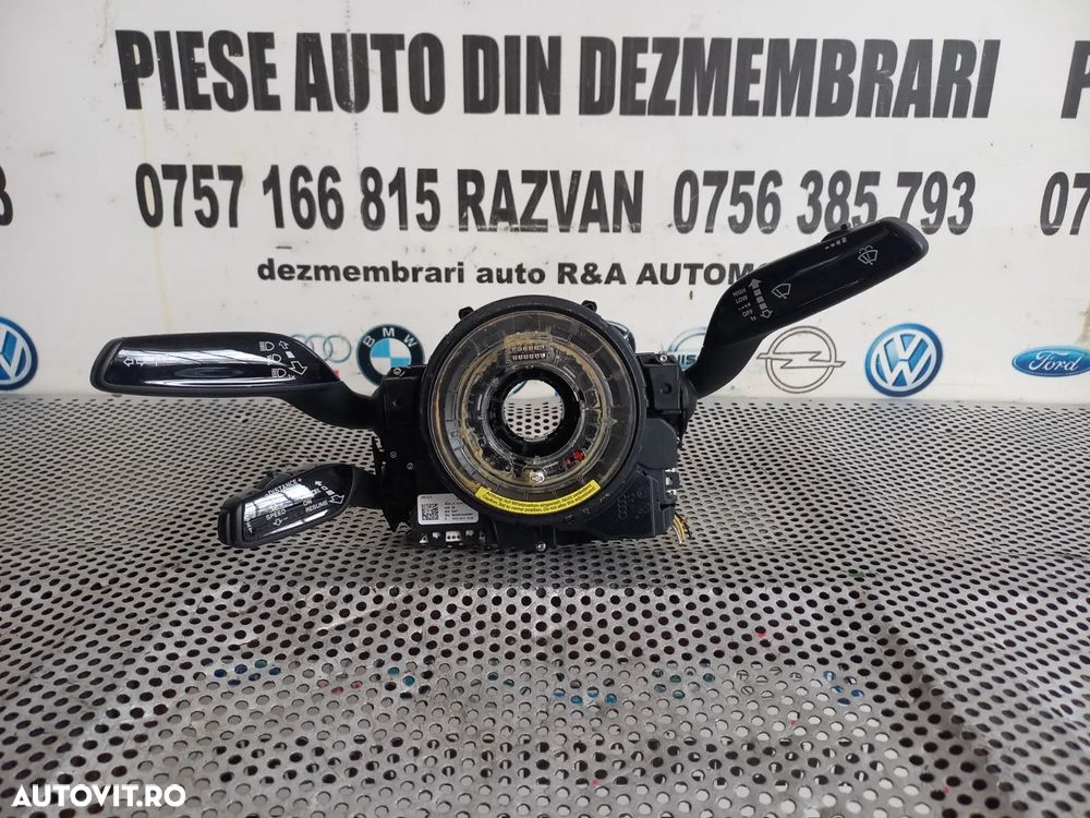 Banda Spira Spirala Volan Airbag Maneta Audi A8 4H D4 An 2010-2011-2012-2013-2014-2015-2016-2017 Cod 4H0907129B 4H0953502B 4H0953568A Dezmembrez Audi A8 4H D4 3.0 Tdi Quattro Motor CDT Cutie MXU Volan Stanga - Dezmembrari Arad - 1