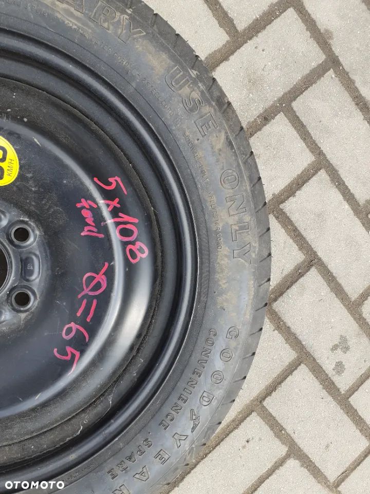 KOŁO DOJAZDOWE ZAPASOWE ZAPASÓWKA DOJAZDÓWKA FORD 5X108 - 3