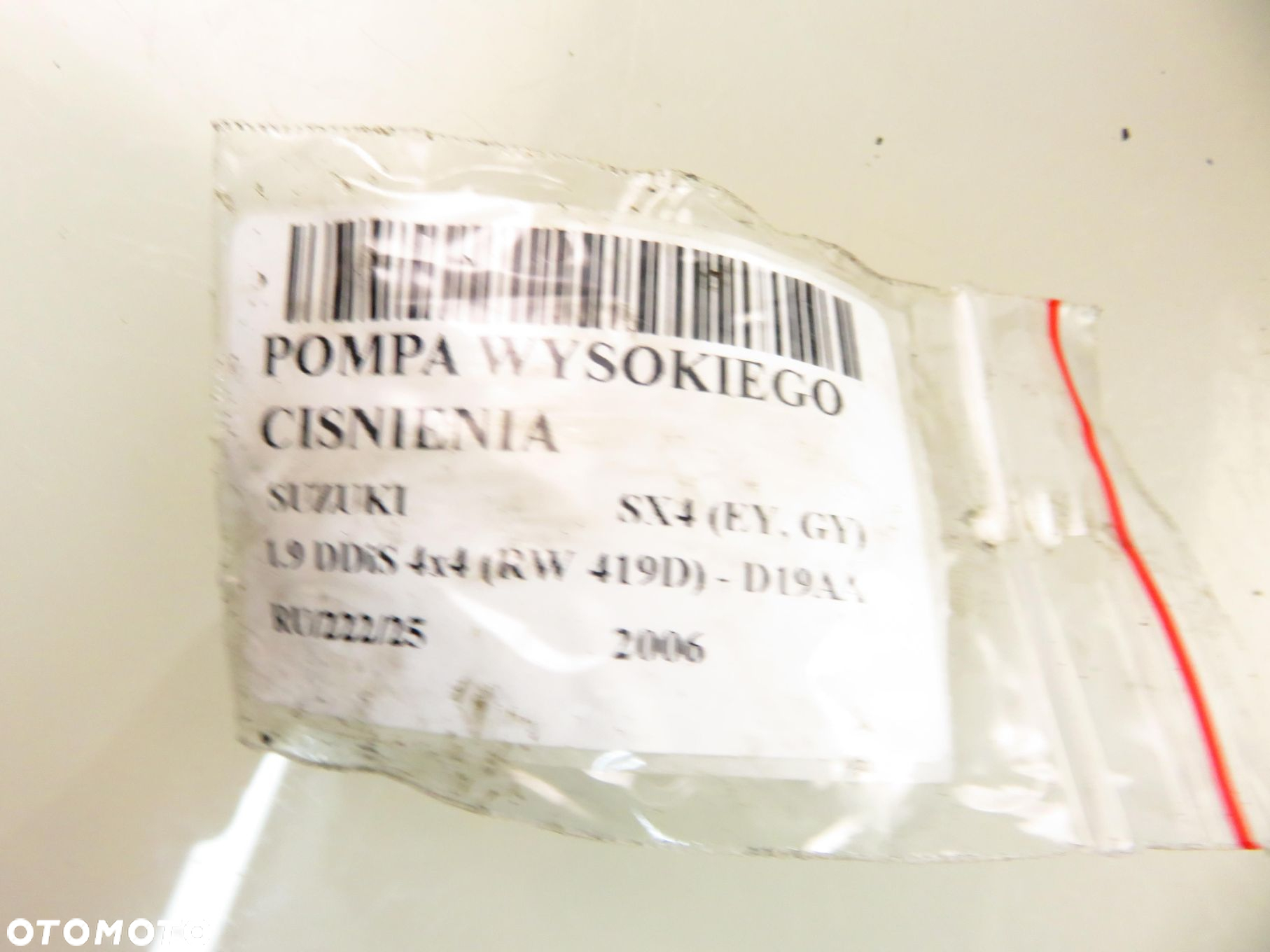POMPA WTRYSKOWA SUZUKI SX4 1.9 DDiS  0445010097 0055204599 - 2