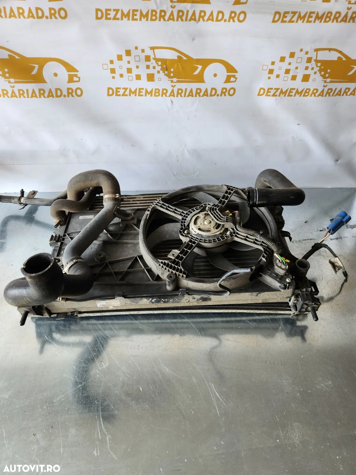 Grup Radiatoare Radiator Apa Clima Intercooler Termocupla Electroventilator Citroen Nemo Peugeot Bi - 7
