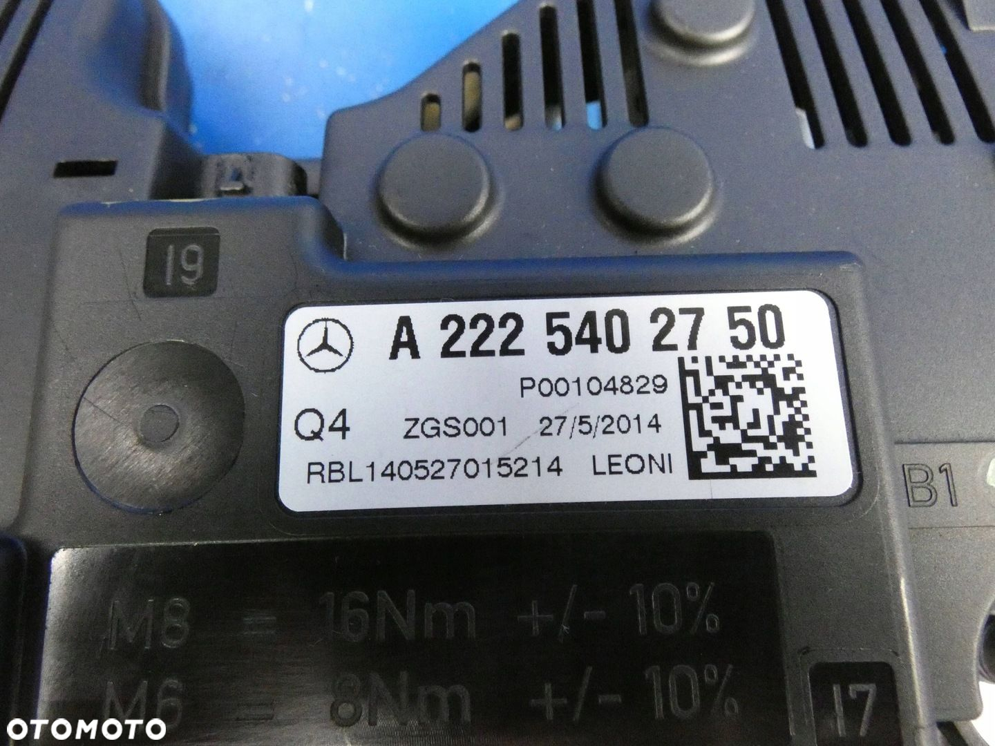 MERCEDES S KLASA W222 KLEMA BEZPIECZNIK ROZDZIELACZ PRĄDU - 2