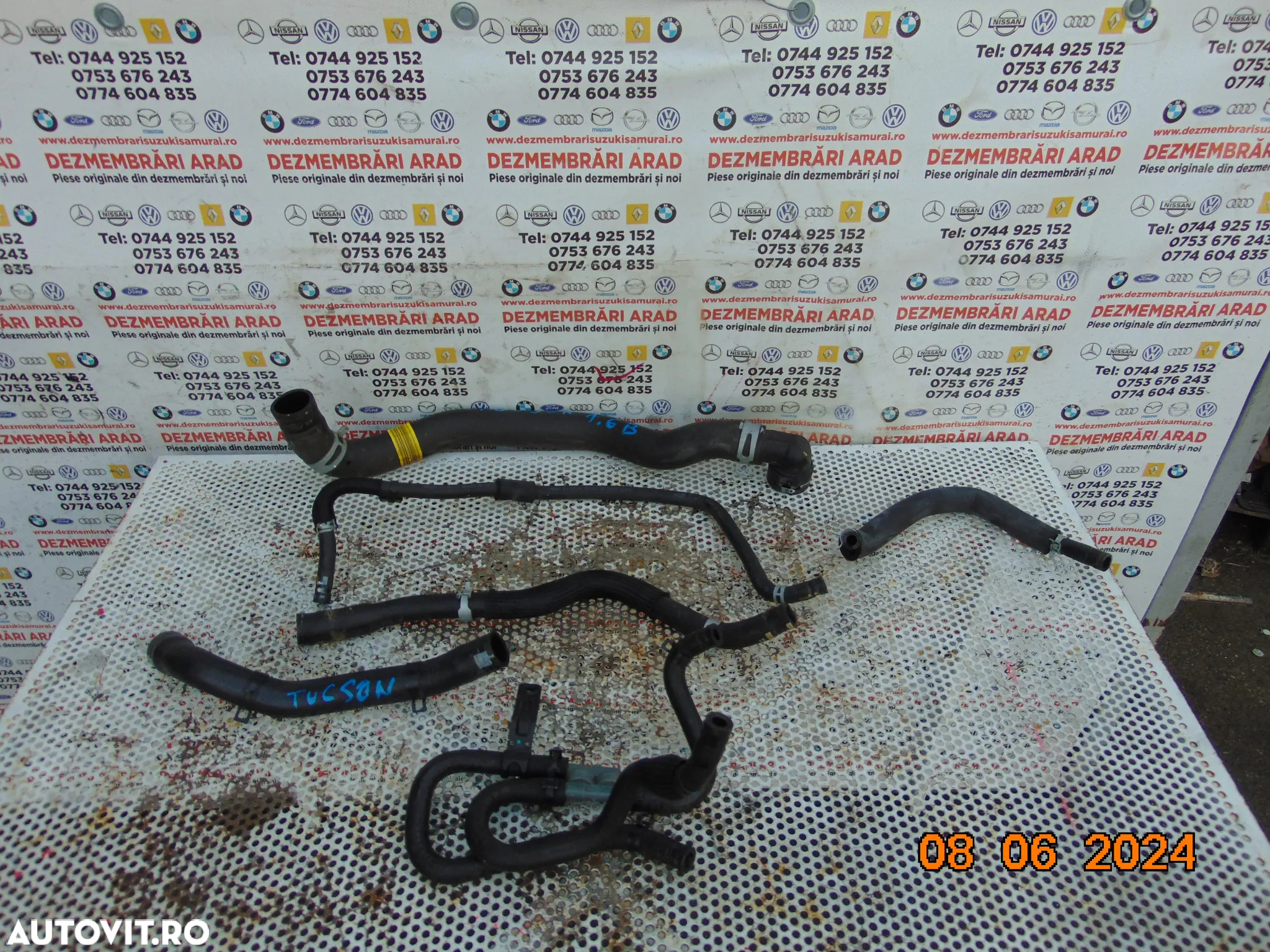 Furtun apa racire Hyundai Tucson 1.6 benzina Kia sportage 2014-2020 furtune racire apa motor - 2