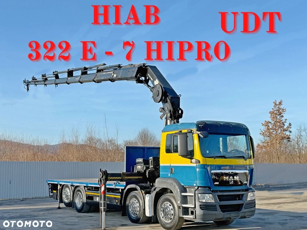 MAN TGS 32.440* Platforma 7,20m + HIAB 322 E - 7 HIPRO + PILOT * STAN BDB - 1