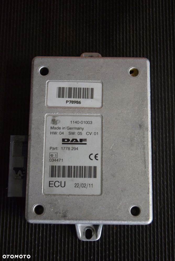 STEROWNIK ECU 1778294 KOMPYTER MODUŁ DAF XF 105 - 2