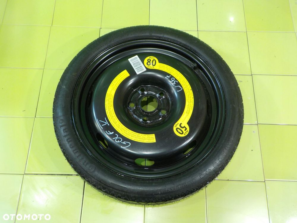 GOLF V A3 8P kolo dojazdowe 125/70/18 5X112 - 1