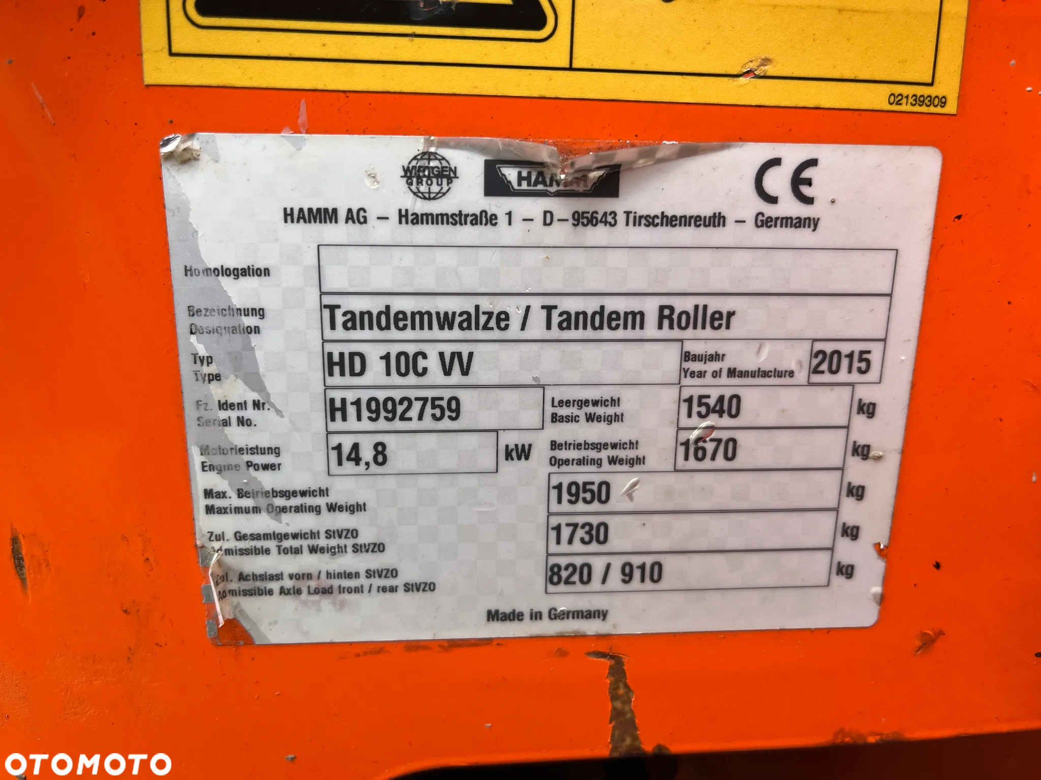 Hamm HD 10C VV - 16