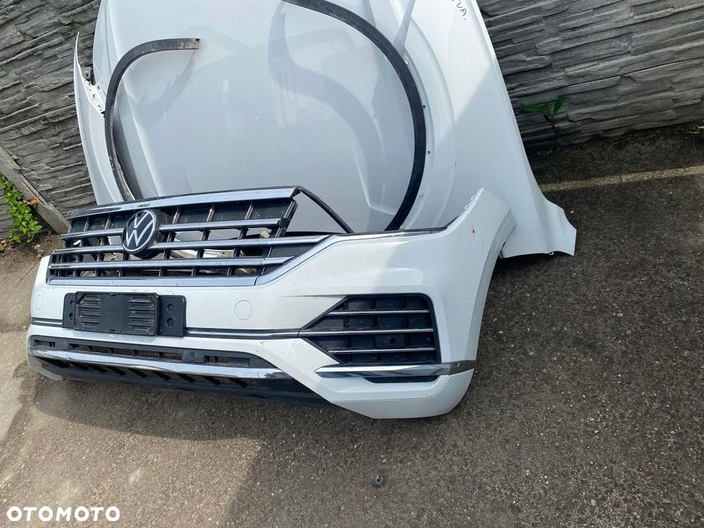zderzak maska lampa pas kompletny przód vw touareg iii - 4