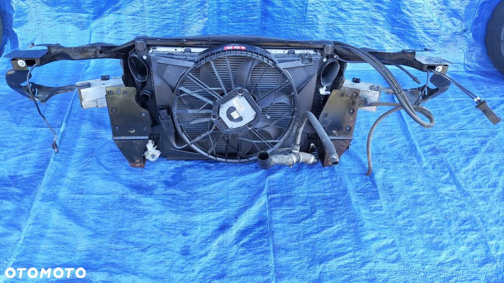 ZDERZAK ATRAPA GRILL BŁOTNIK PRAWY PAS PRZEDNI WZMOCNIENIE CHŁODNICE WENTYLATOR SPRYSKIWACZE LAMPY BI-XENON XENON PRZÓD KOMPLETNY ORYGINALNY LAKIER C946 946 DO ZAŁOŻENIA W KOLOR MERCEDES SL R230 W230 SL500 - 15