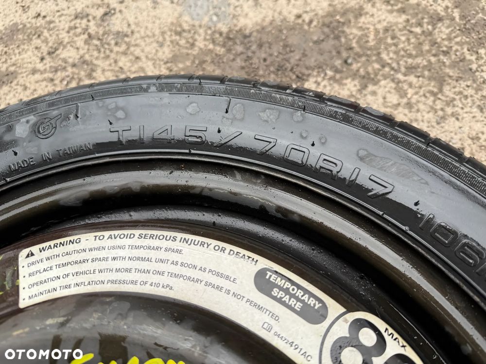 Koło dojazdowe dojazdówka 17' 5x127 Dodge Jeep 145/70 R17 - 3