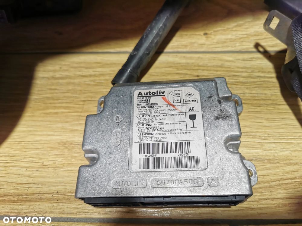 Renault Laguna III Deska Rozdzielcza Kokpit Airbag Pasy - 10