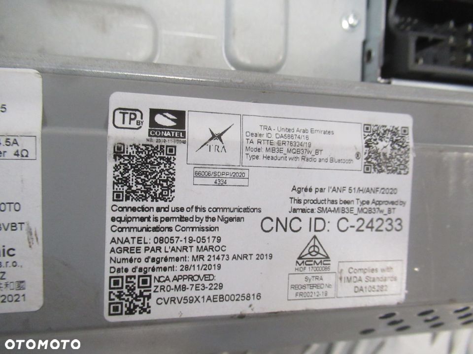 PANEL WYŚWIETLACZ RADIO NAWIGACJA EKRAN VW GOLF VIII 8 VW CADDY IV 4 - 10