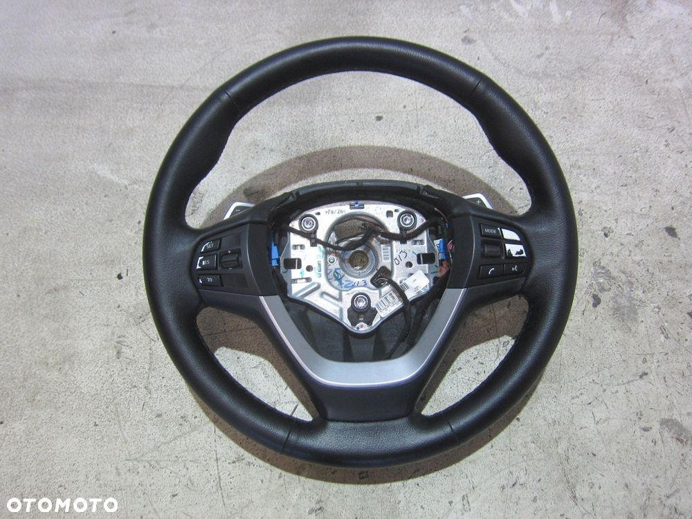 BMW X3 F25 F26 KIEROWNICA SKÓRZANA GRZANA SKÓRA ŁOPATKI SPORT 32306879927 - 2