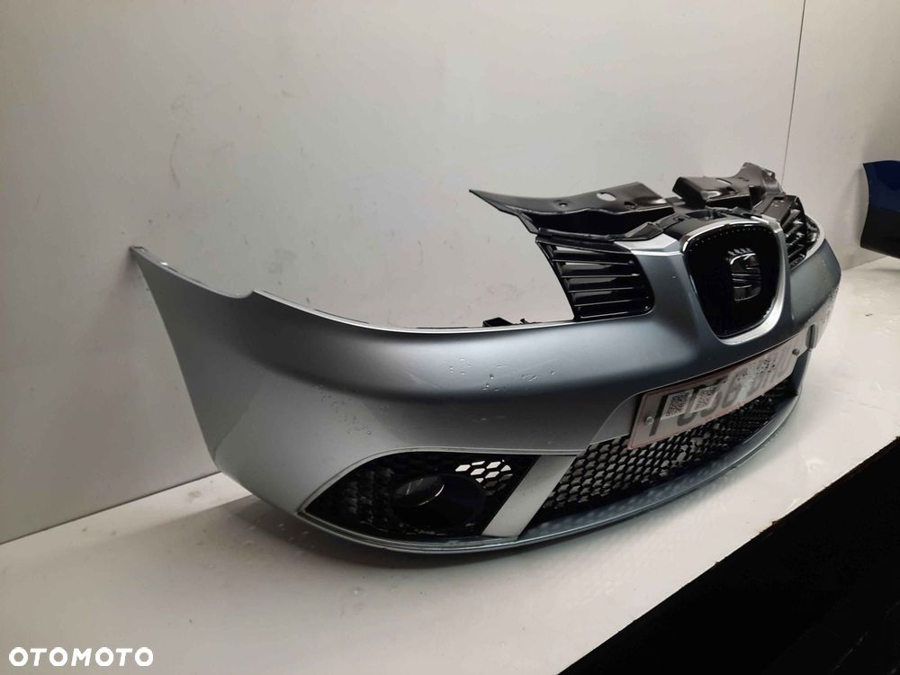 ^ ZDERZAK PRZÓD PRZEDNI DO SEAT IBIZA 3 III LIFT FL LS7N SREBRNY HALOGENY - 4