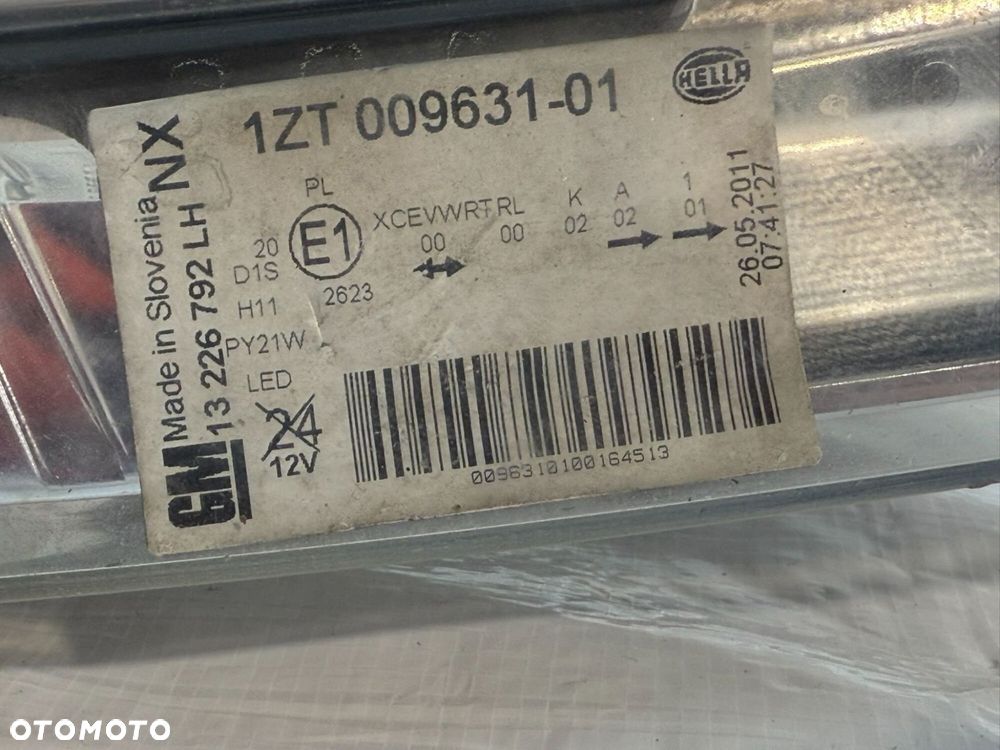 lampa lewa przednia OPEL INSIGNIA A BI XENON SKRĘTNY 13226792 - 11