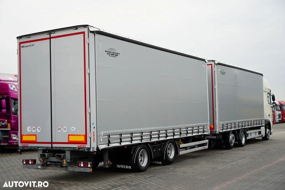 DAF XF 480 / COMBINAȚIE TANDEM / SSC / PUNTE RIDICATĂ / REMORCA WECON / SAF / - 4