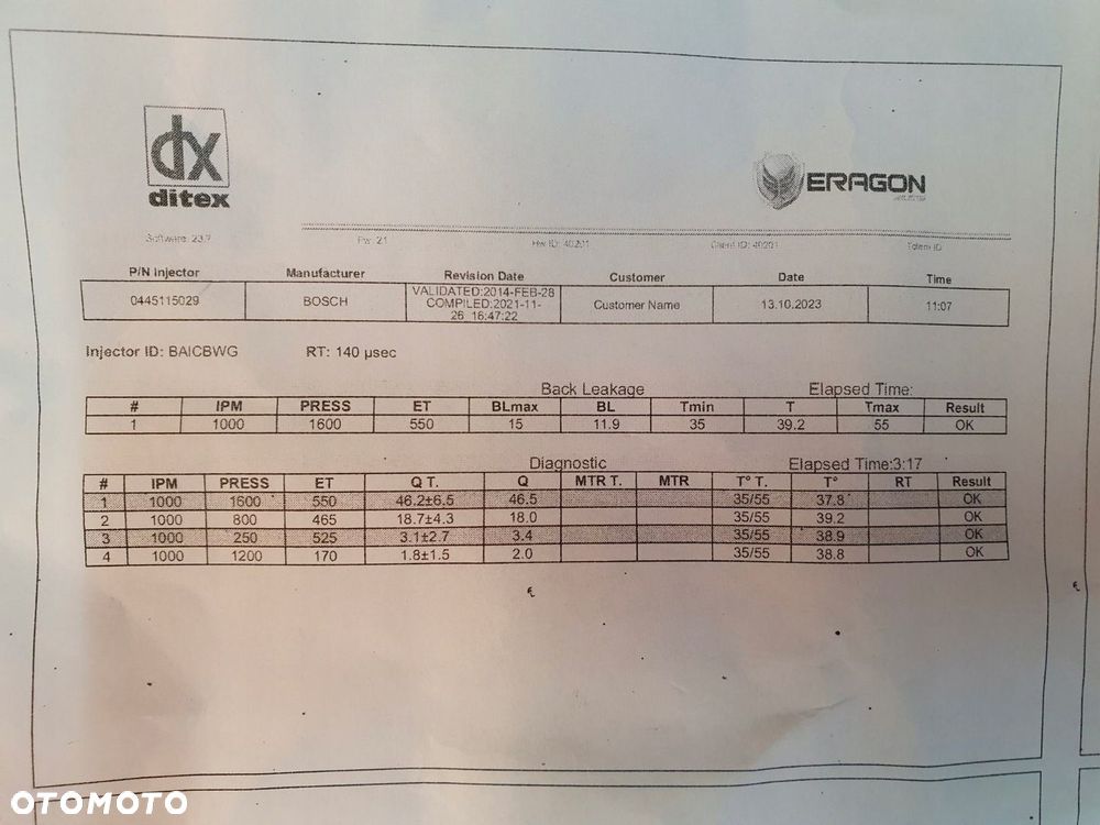 WTRYSK WTRYSKI VW CRAFTER 2.5 TDI 0445115029 BOSCH - 3