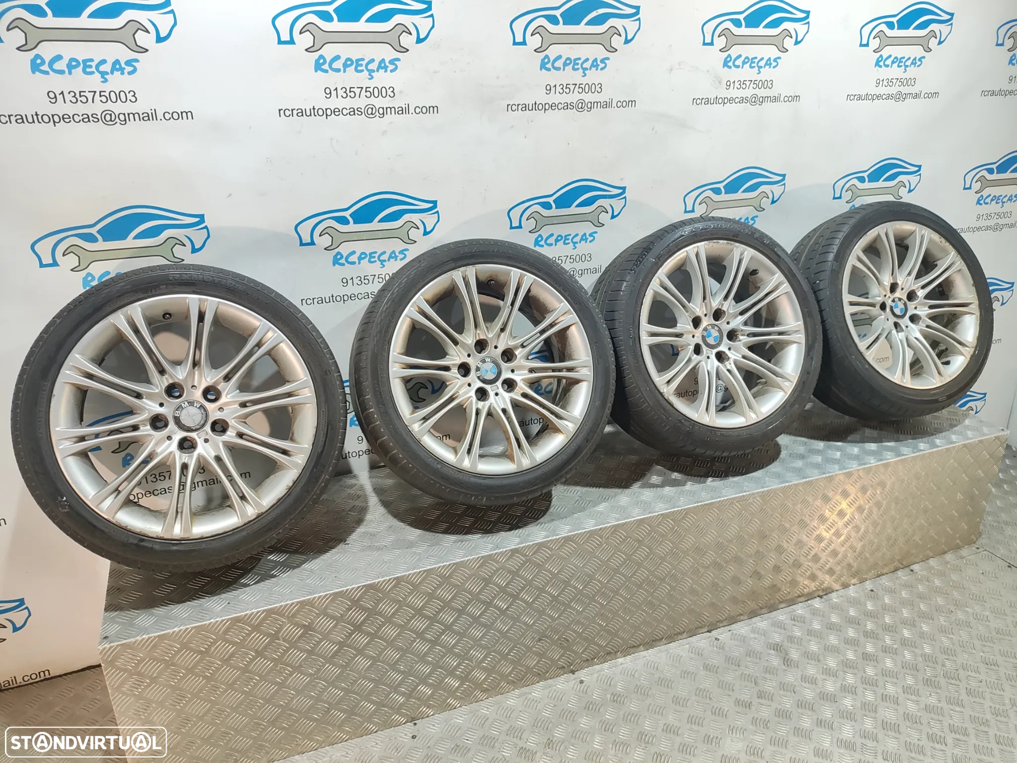 JANTES ORIGINAIS BMW SERIE 5 E60 E61 PACK M STYLE 135M 18 POLEGADAS 8J ET20 5X120 - 5