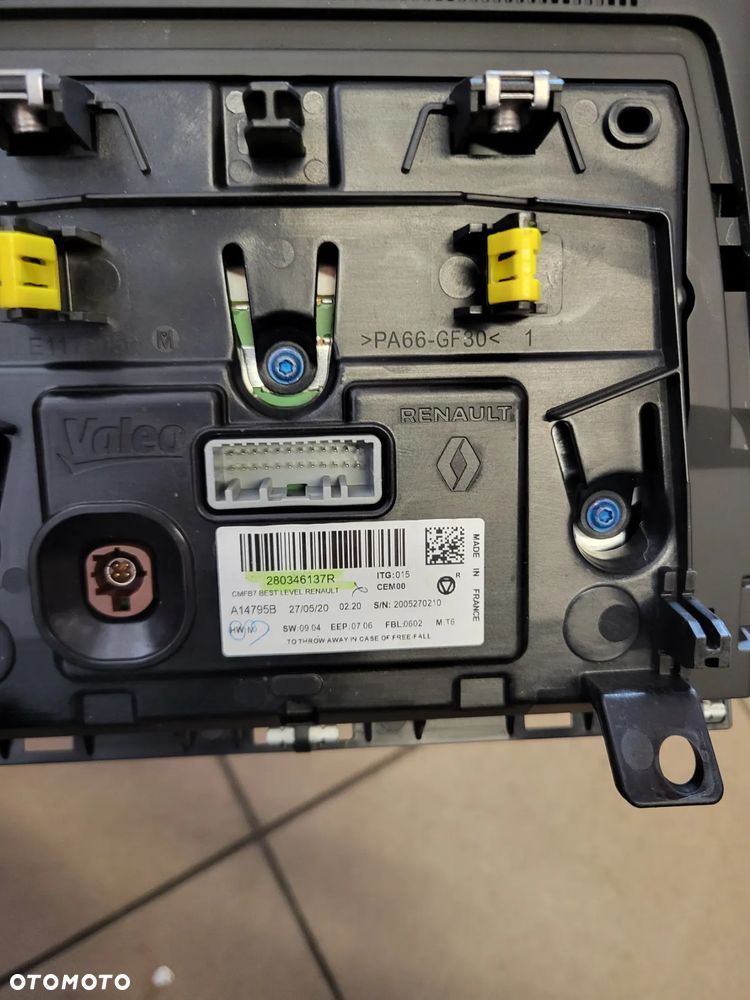RENAULT CLIO V  RADIO EKRAN WYŚWIETLACZ MONITOR 280346137R - 4
