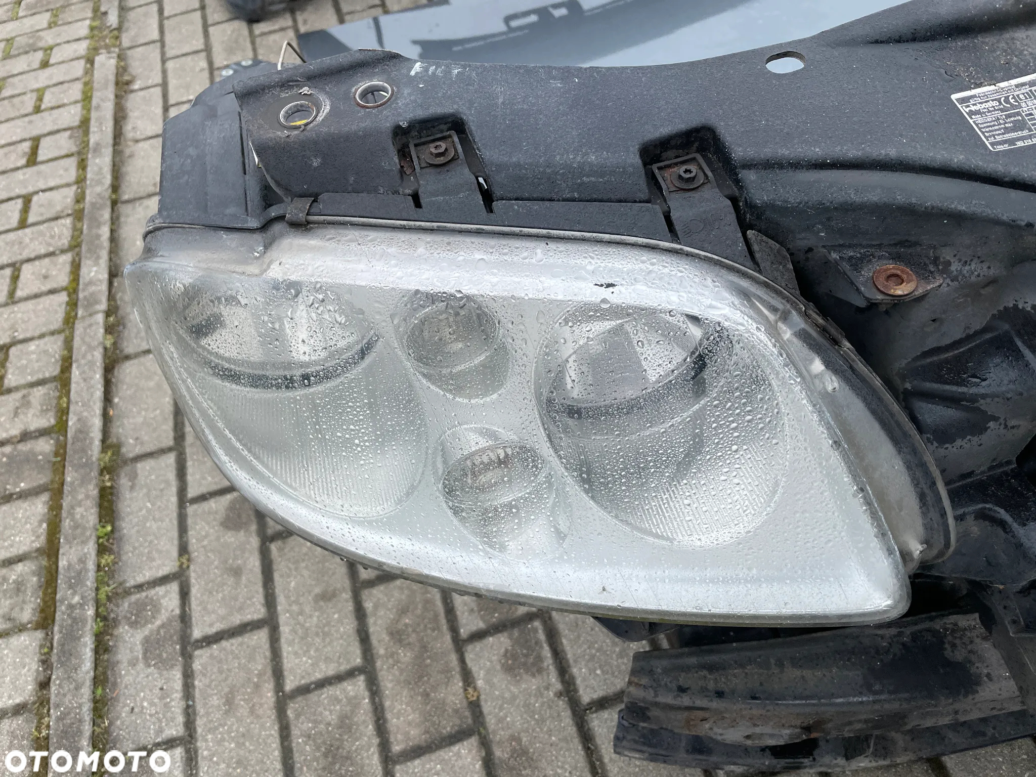VW TOURAN I PRZÓD KOMPLETNY ZDERZAK MASKA LAMPA LEWA PRAWA PAS PRZEDNI 2,0TDI LD7X - 3