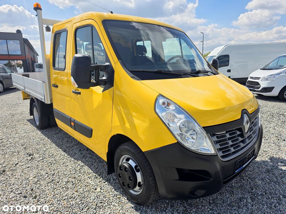 Renault MASTER 2,3 DCI 145 KONNA DOKA BRYGADÓWKA 7 OSOBOWA KLIMA WEBASTO SKRZYNIA 3,4M 150T/KM PRZEBIEGU GWARANCJA BLIŻNIAKI DO 3,5T - 7
