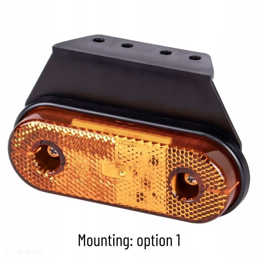 lampa obrysowa led żółta ze złączem quick click 1,5 m uniwersalna - 5