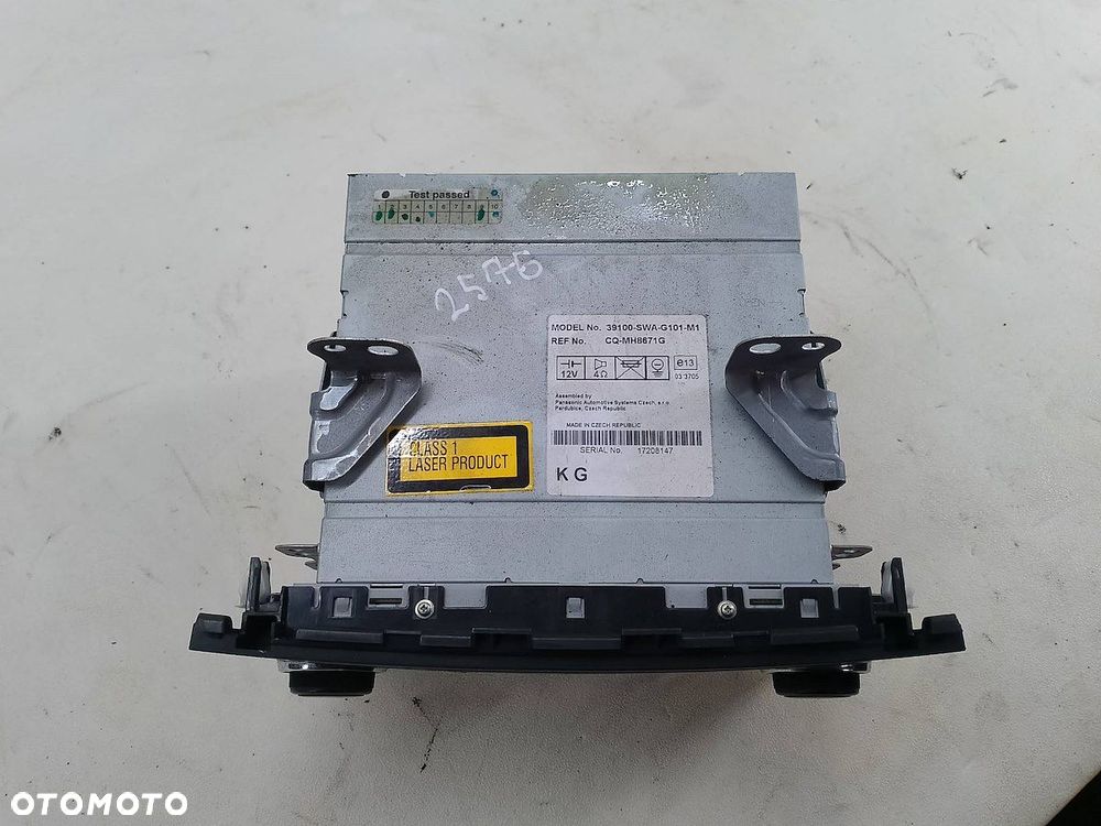 RADIO FABRYCZNE HONDA CR-V III 39100-SWA-G101-M1 2.0 16V - 3