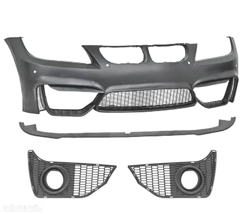 PARA-CHOQUES FRONTAL BMW E90 E91 05-08 LOOK M4 + LIP FRONTAL - 3