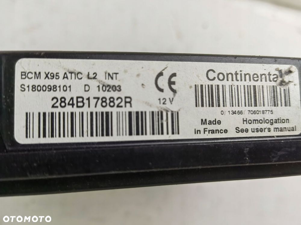 moduŁ sterownik bcm 284b17882r s180098101d renault megane iii 1,5 dci - 3