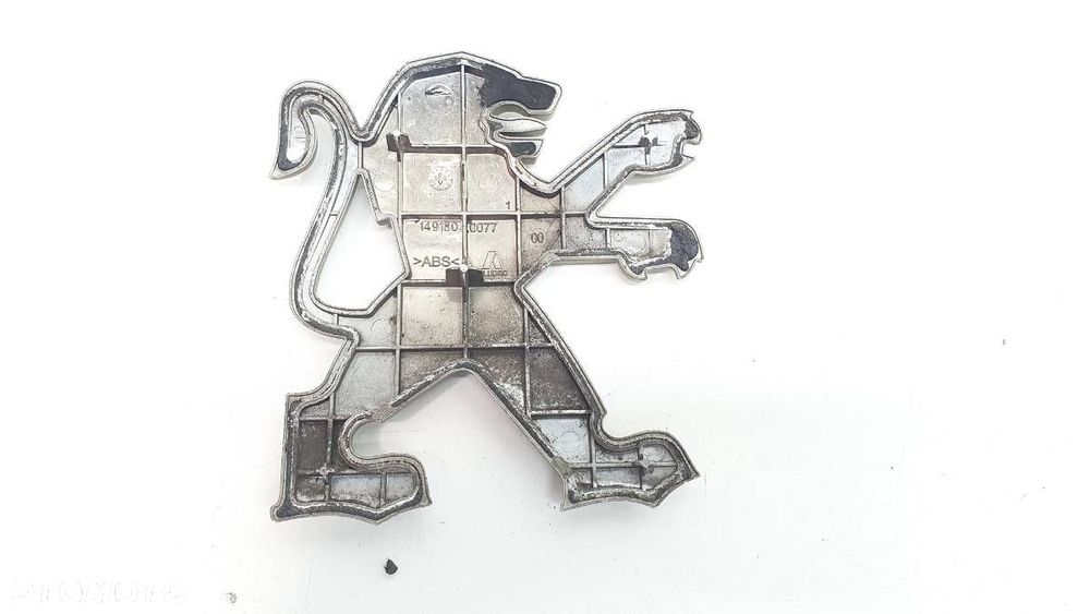 EMBLEMAT ZNACZEK LOGO KLAPY TYŁ TYLNEJ BAGAŻNIKA PEUGEOT 807 1491800077 - 2