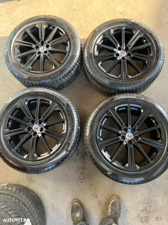 vând set jante originale BMW X5,X6 model G05,G06 pe 20” cu anvelope noi - 1
