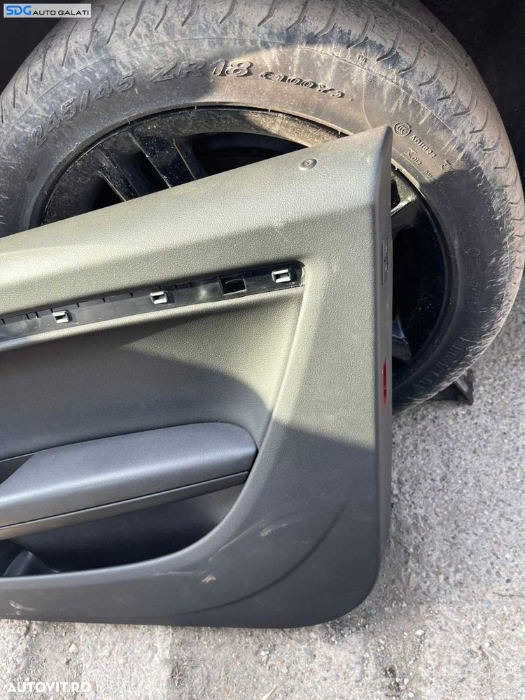 Panou Tapiterie Fata Interioara Piele Negru de pe Usa Portiera Dreapta Volan Dreapta Audi A5 Coupe 2 Usi 2008 - 2016 [C3089] - 3