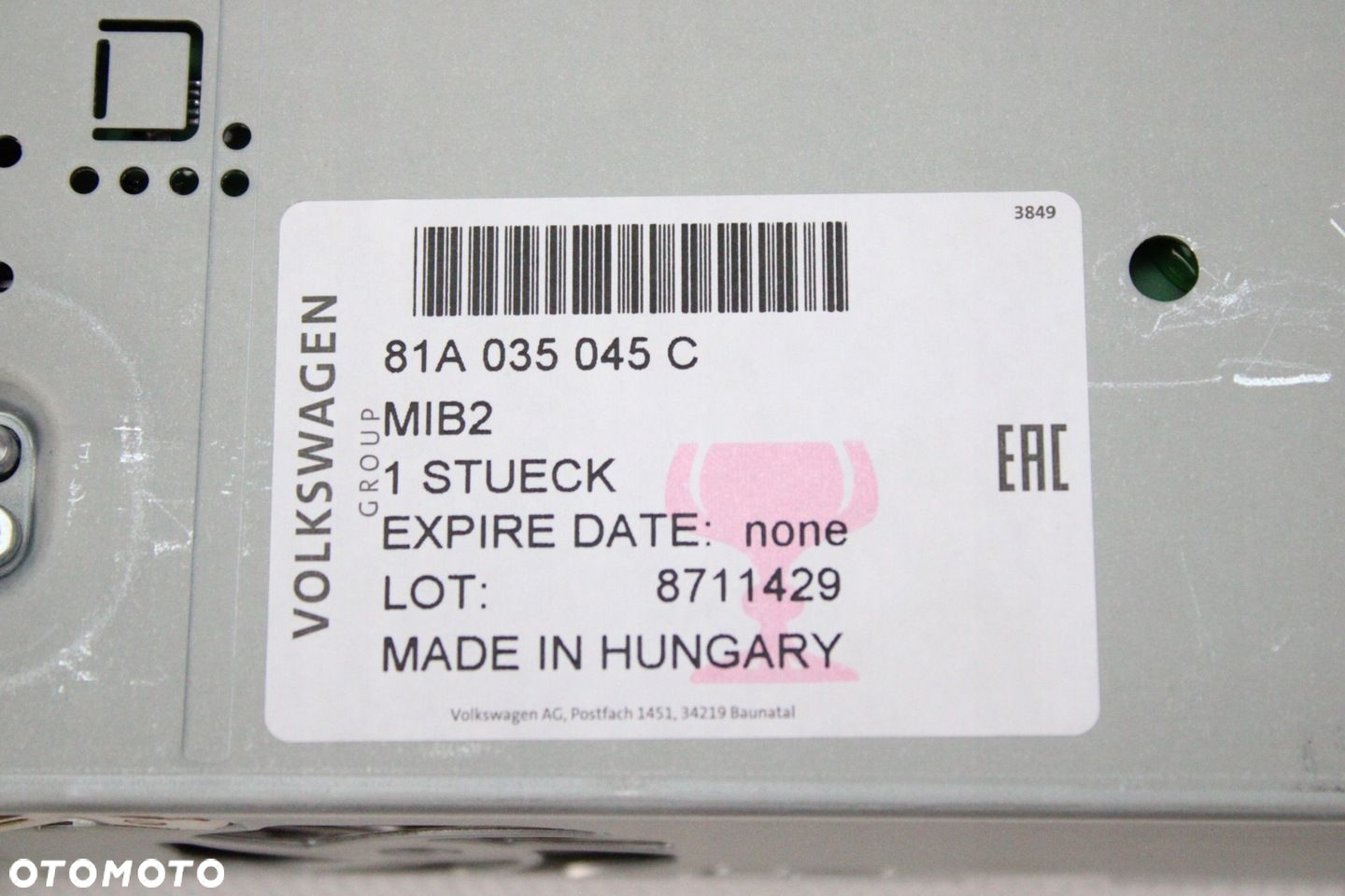 NOWA ORG JEDNOSTKA RADIA CZYTNIK NAWIGACJA AUDI Q2 MIB2 HARMAN 81A035045C - 6