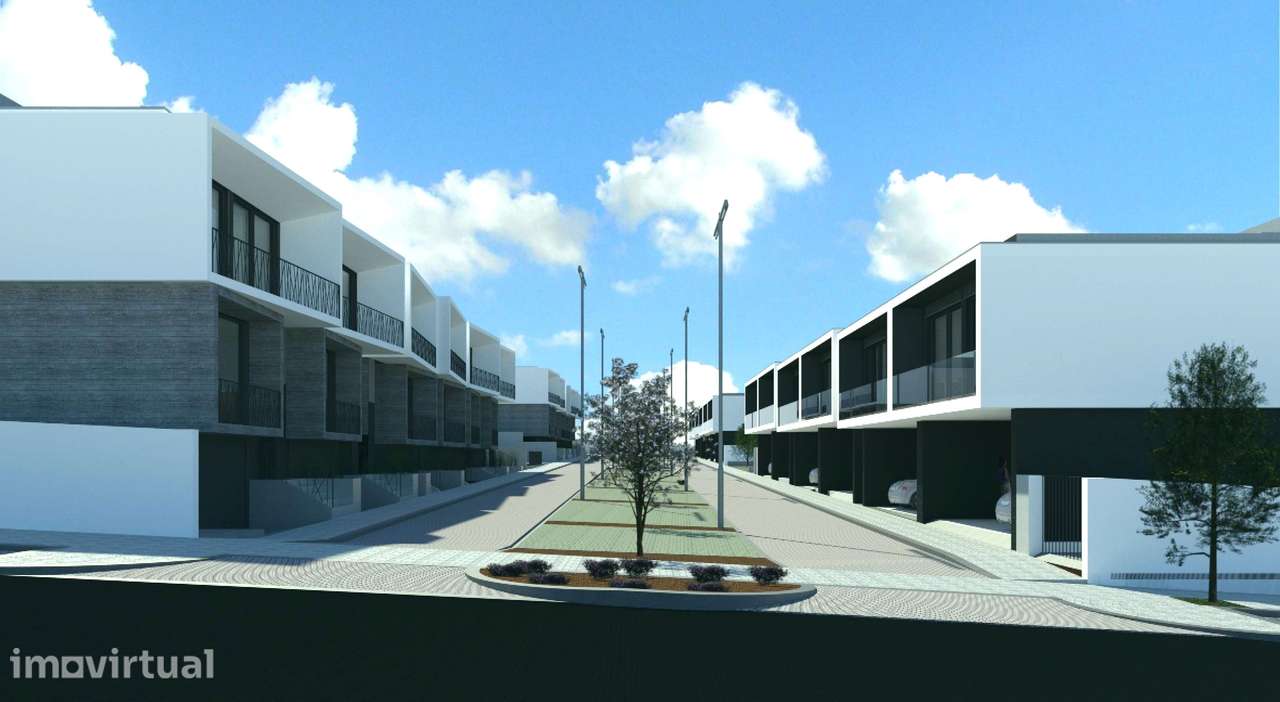 Moradia T4 em Condomínio Fechado com Piscina Marinhas Esposende - Grande imagem: 2/24