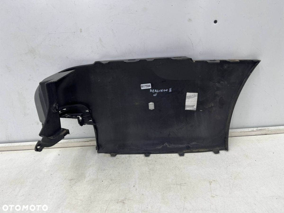 Zderzak tylny Citroen Berlingo Peugeot Partner 2 II 08-18r. narożnik lewy nakładka lewa zderzaka - 11