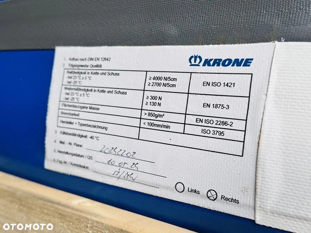 Krone SD Profi Liner , standard , firanka - 24