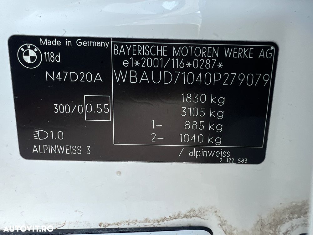 BMW Seria 1 118d DPF Edition Lifestyle - 20