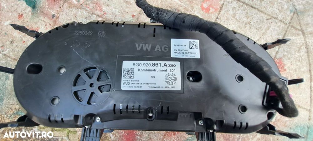 Ceasuri bord VW Golf 7 diesel cod 5G0 920 861 A - 6