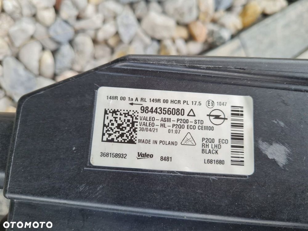 OPEL MOKKA B III Lampa prawa przód Full Led 9844356080 - 9