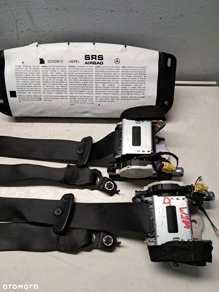 mercedes c klasa w204 sedan poduszki powietrzne airbag pasy komplet oryg - 6