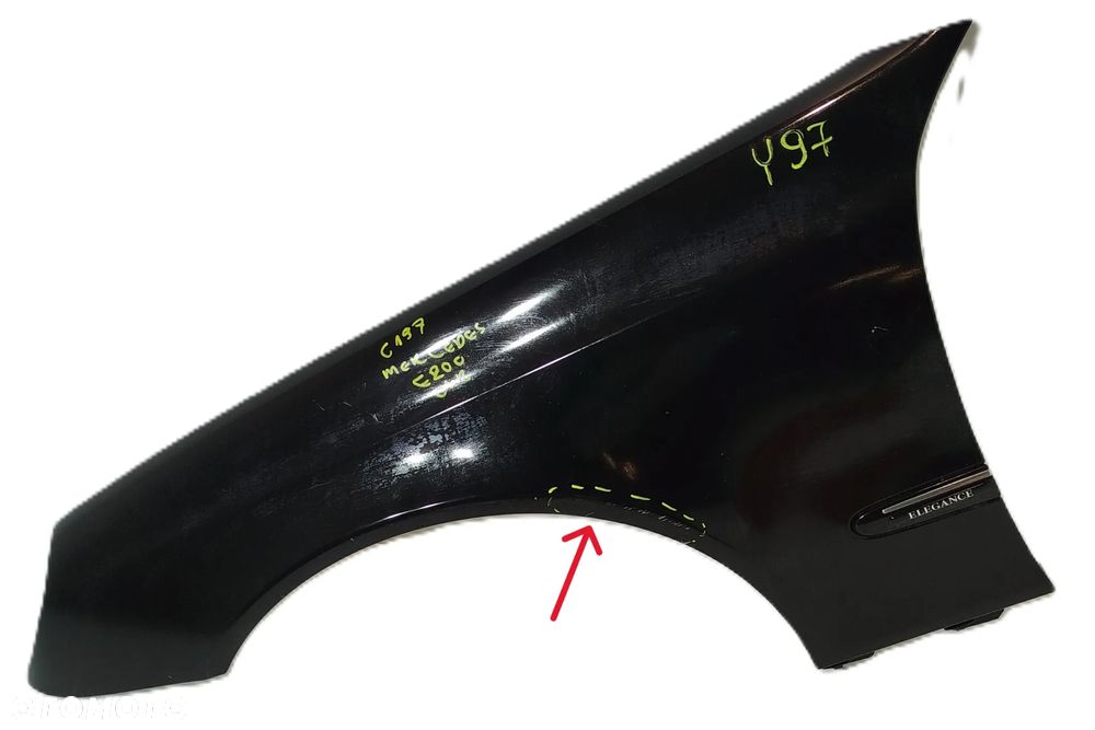 błotnik lewy przedni lewy przód MERCEDES E-KLASA W211 C197 - 1