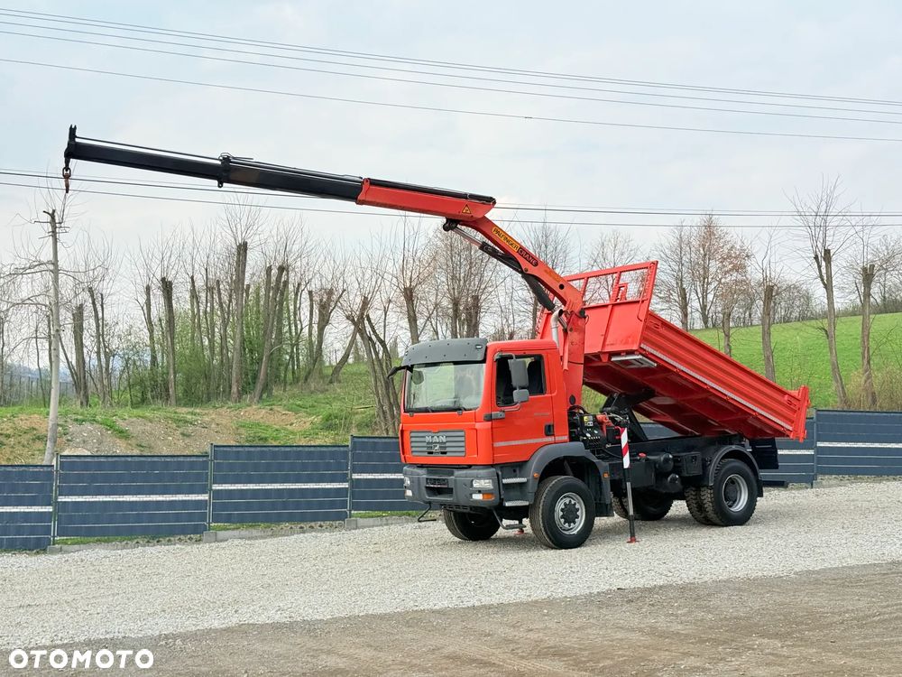 MAN * TGM 18-280 MAN 4x4 HDS Palfinger PK10500 * Kiper Wywrotka * Bardzo Dobry Stan - 19