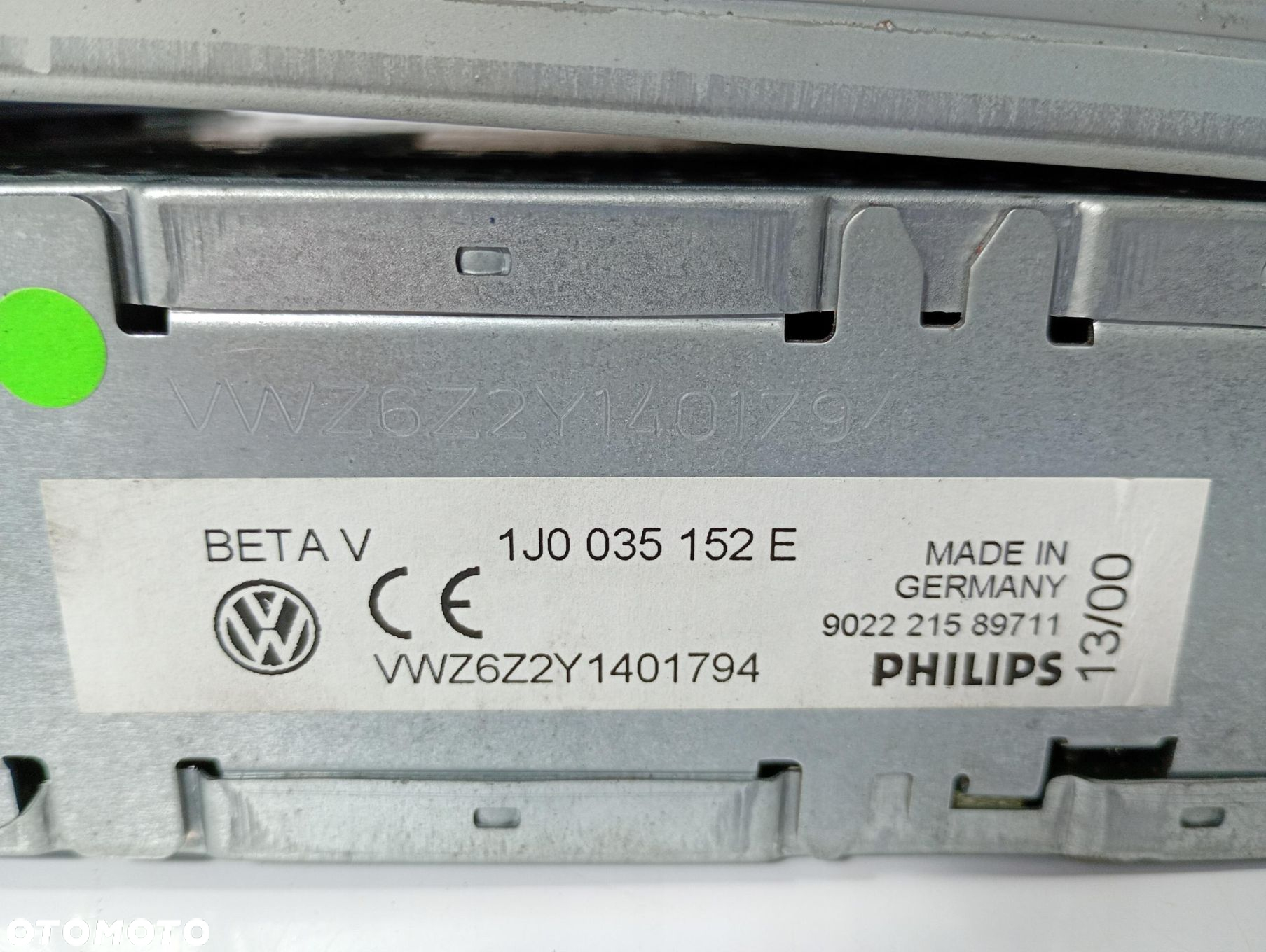 VW BORA 99-05 RADIO ORYGINALNE NA KASETY ZMIENIARKA CD 2060893 1J0035152E - 5