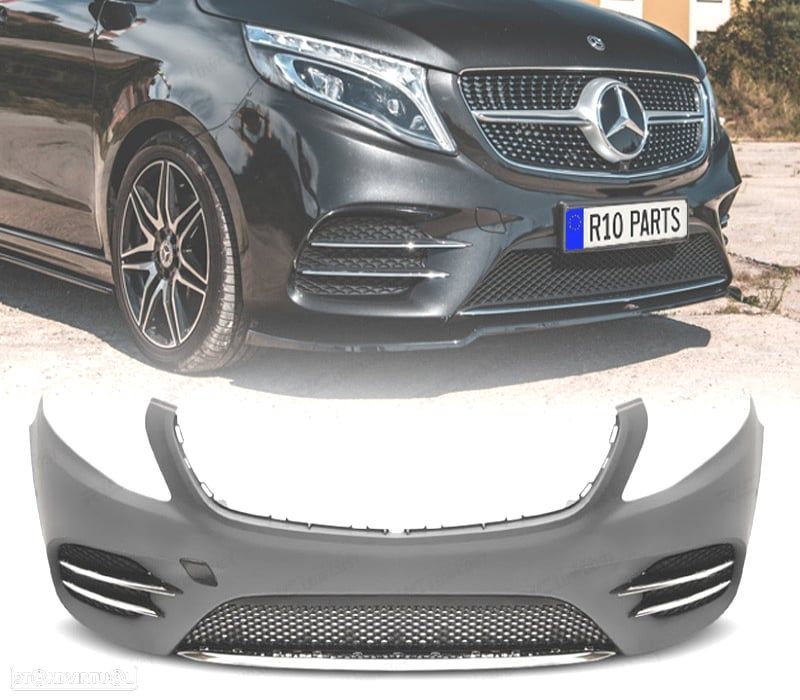 PARA-CHOQUES FRONTAL MERCEDES VITO W447 14-19 LOOK AMG - 1