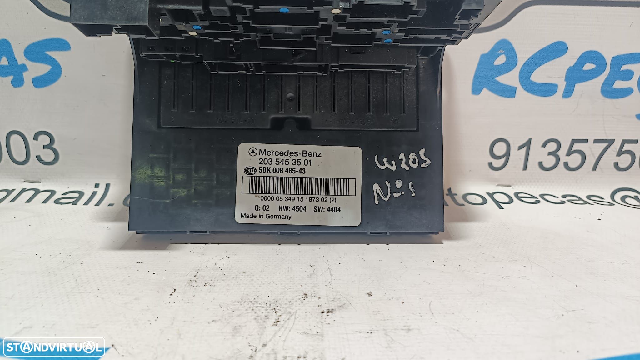 TAMPA CAIXA FUSIVEIS TAMPA PAINEL COMANDO CONTROLO SAM MERCEDES BENZ CLASS C W203 A2035453501 2035453501 5DK00848543 5DK008485 COUPE CL203 CLC CLASS E W211 E220 CLK C209 W209 - 1