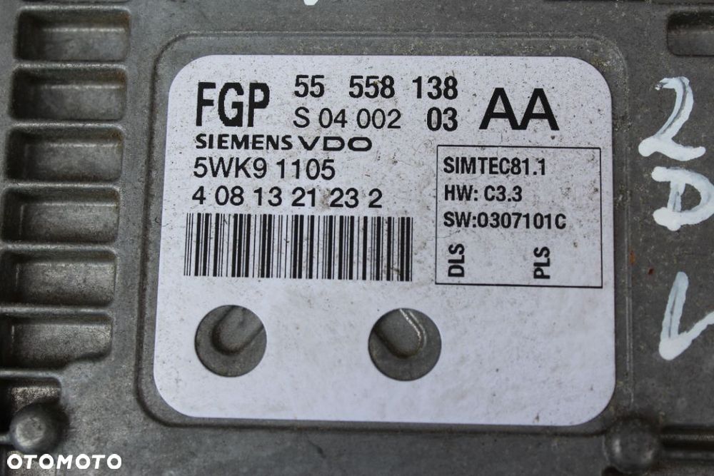 STEROWNIK SILNIKA OPEL VECTRA C 2.2 16V Z22YH 155KM 55558138 - 2