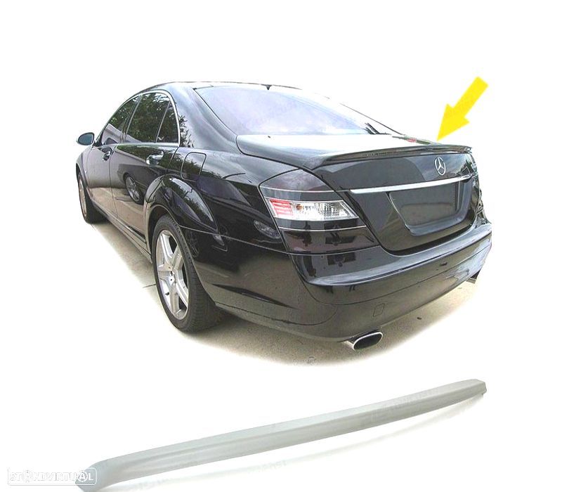 AILERON LIP SPOILER TRASEIRO MERCEDES S W221 05-13 - 1